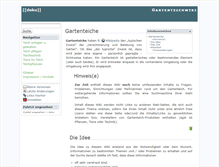 Tablet Screenshot of gartenteichwiki.de